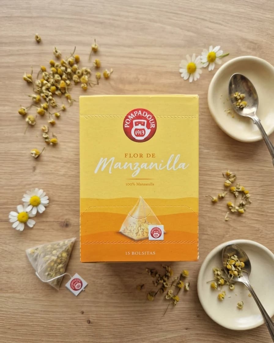 Flor de Manzanilla Pompadour · 15 bolsitas