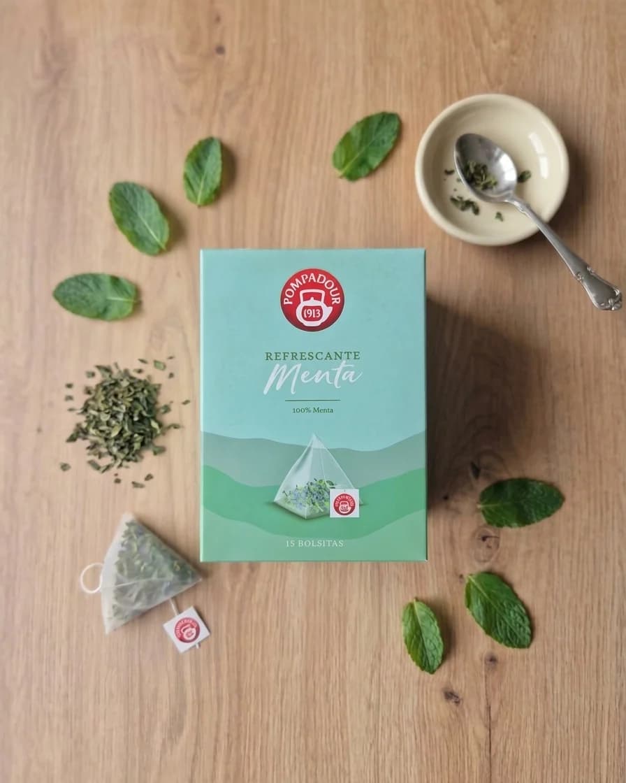 Refrescante Menta Pompadour · 15 bolsitas