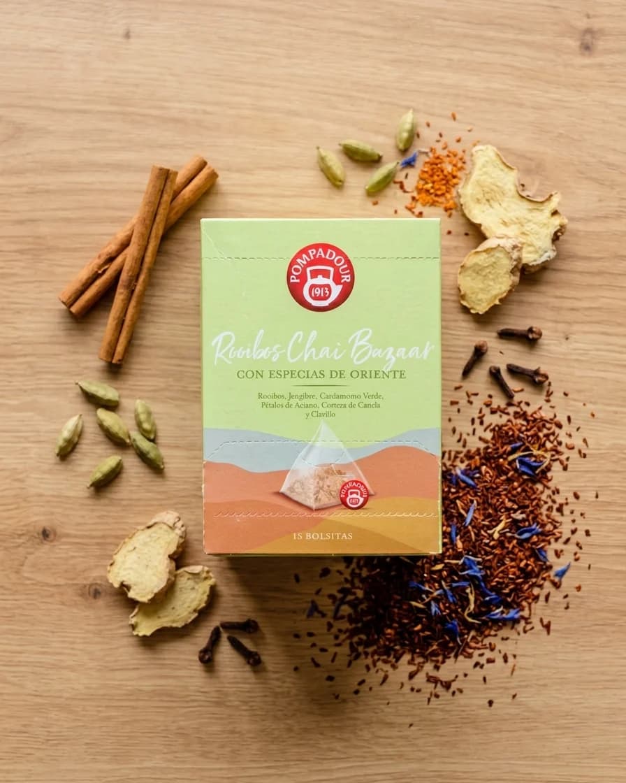 Rooibos Chai Bazaar Pompadour · 15 bolsitas